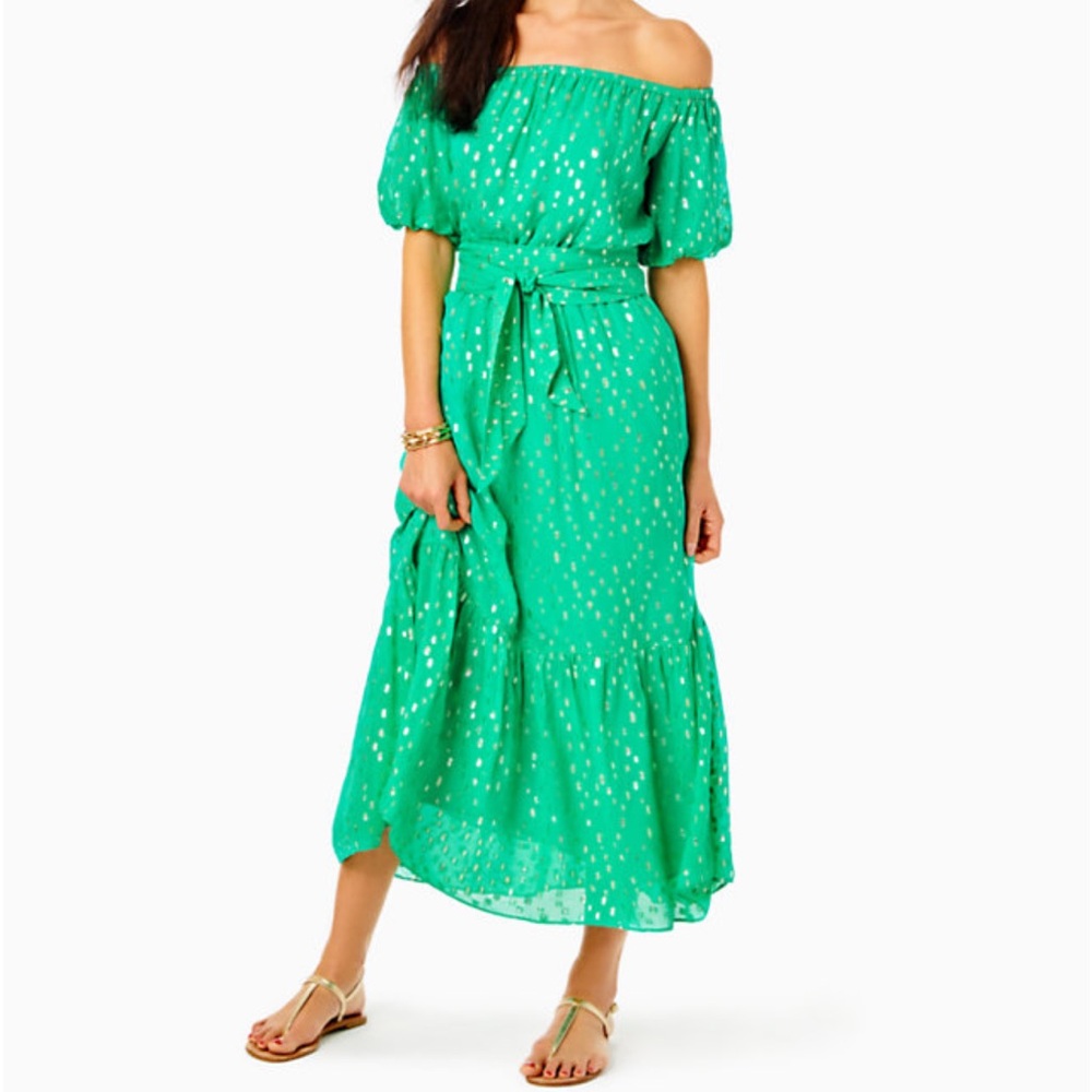 Lilly Pulitzer Tamie off the shoulder dress size xs